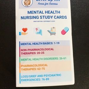 Level up RN Mental Health flash cards
